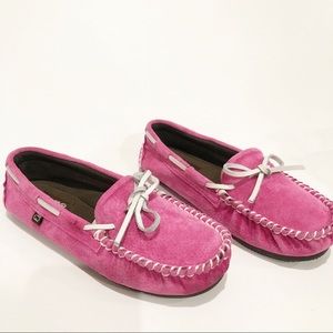 Lamo Pink Girls Moccasin Slip On Size 4Y